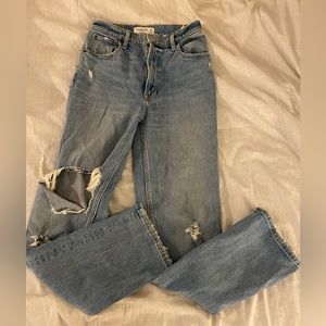 Abercrombie and Fitch 90s straight ultra high rise